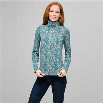 Paisley Turtleneck Top x0052, Multi, large