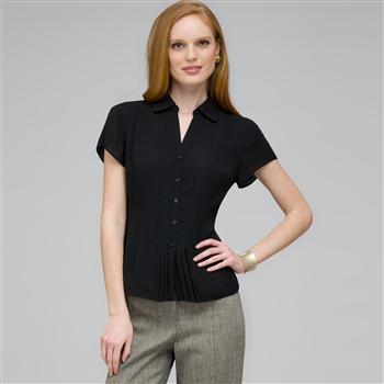 Must Have Washable No-Iron Georgette Blouse x0016, , large