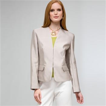 V-Neck Jacket x0016, Stone, large