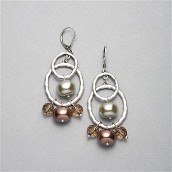 Silver Chandler Earring x0081, Silver Ox, large