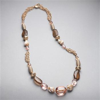 Pink and Brown Slip On x0064, Gold, large