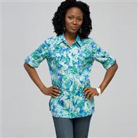 Button Front Shirt x0084, Multi, medium