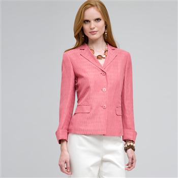 3 Button Front Jacket x0065, New Flamingo, large