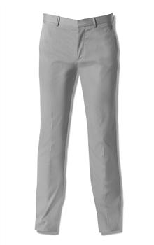 Straight Leg Trousers with Two Back Besom Pockets x0052, Gray, large