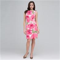 Floral Sheath Dress. x0022, Pink Gem Combo, medium