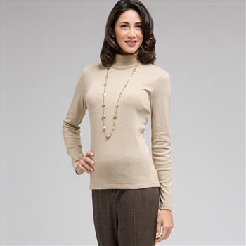 Long Sleeve Turtleneck Top x0015, , large