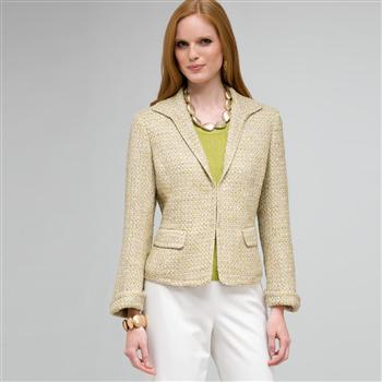 2 Pocket Trim Jacket x0095, Keylime Multi, large