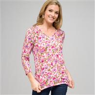 Floral Print Tee x0031, Multi, medium