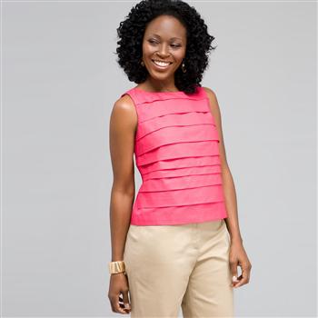 Pleated Shell x0044, Hot Pink, large