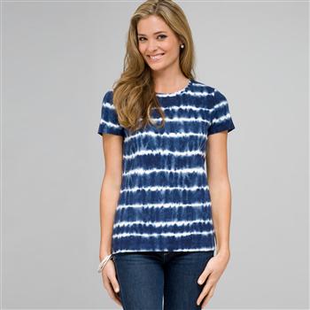 Crew Neck Tee x0028, swiss navy & white, large