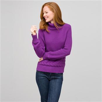 Cotton Turtleneck Sweater x0018, Meadow Violet, large