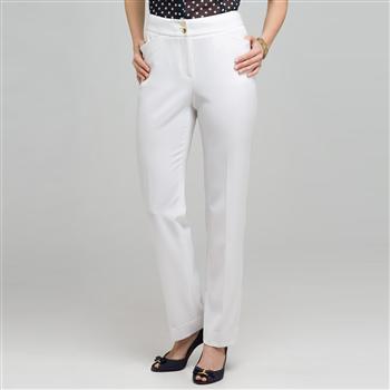 Straight Leg Pant, White, large