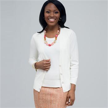 Ribbed Cardigan. x0011, , large
