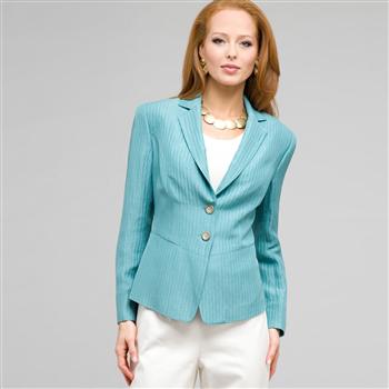 2 Button Front Jacket x0067, Surf, large
