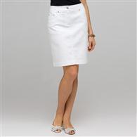 Denim Slim Skirt x0046, white wash, medium