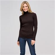 Long Sleeve Turtle Neck x0047, Espresso, medium