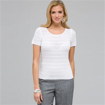 Scoop Neck Knit Top x0056, , large