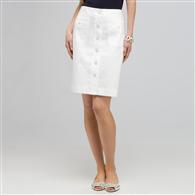 Straight Skirt. x0035, White, medium