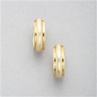 Worn Gold Hoop Earring x0097, Gold, medium
