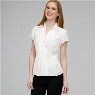 Must Have Washable No-Iron Georgette Blouse x0016, Ivory, medium