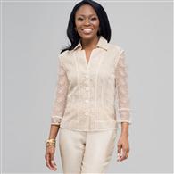 Floral Print Shirt Jacket. x0091, Ivory Multi, medium