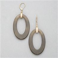 Dangle Hoop Earring x0062, Gold, medium