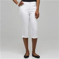 Classic Denim Straight Leg Capri x0087, Porcelain, medium