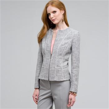 Zip Front Jacket x0077, Slate Multi, large