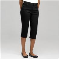 Classic Denim Straight Leg Capri (Petite) x0082, Porcelain, medium