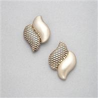 Gold Button Earring x0028, Gold, medium