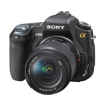 Sony Alpha 350 Digital SLR Camera w/18-70mm Lens x0099, , large